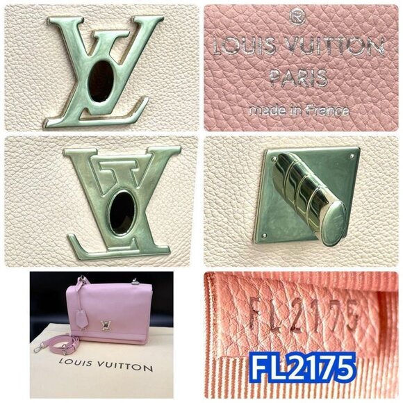 Authentic Louis Vuitton Soft Calfskin Lockme Top Handle Rose Ballerine Pink Bag - Picture 12 of 13